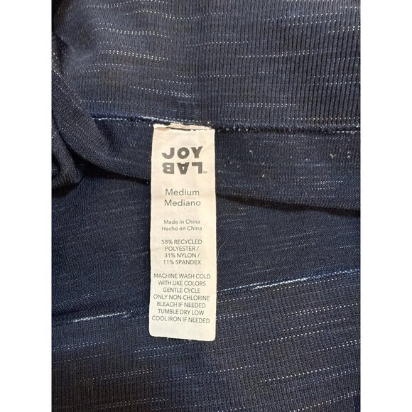 JoyLab High-Waisted Seamless Black/Blue Leggings Polyester Blend Sz M Pre-Owned - Picture 5 of 5